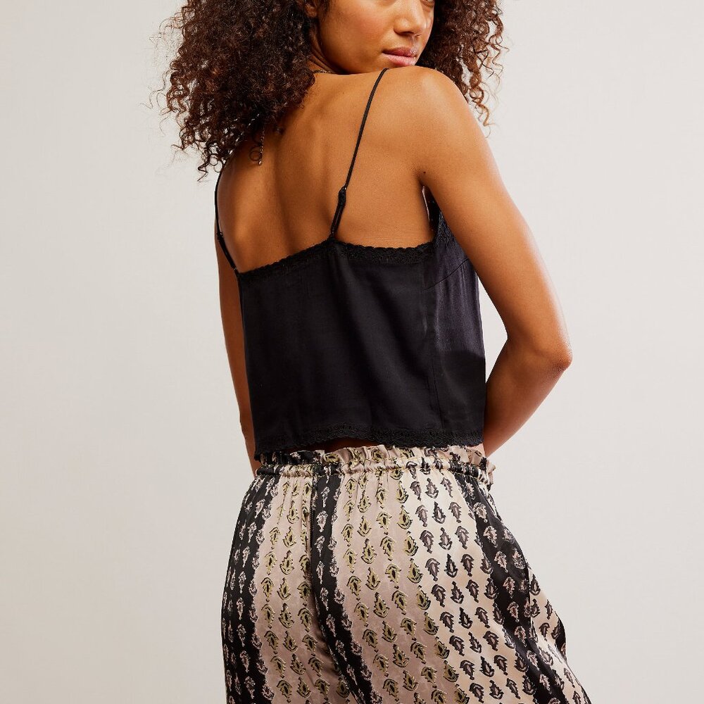 SOLD! SOLD!!!     FREE PEOPLE Pieces Of You Cami / Black NWT sz XL - Picture 5 of 7